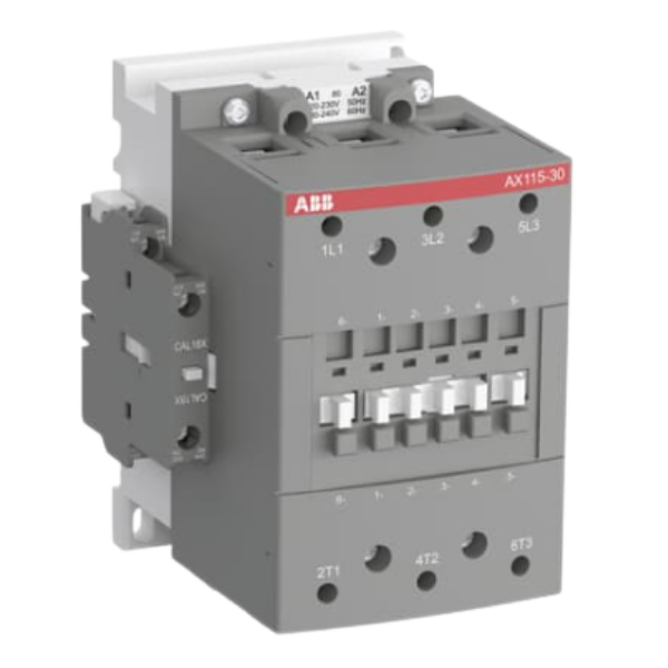 CONTATOR  FORCA TRIPOLAR S/RELE BIMETALICO 220-220V  115A 160A 50/60HZ 1NA+1NF AX115-30-11-75 1SFL981074R7511