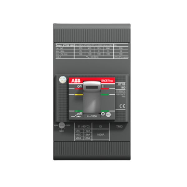 DISJUNTOR  TRIPOLAR 690V 80A RELE TERMOMAGNETICO TMD ISOLADO A AR FIXO XTIC 160 TMD 80-800 3P FF 1SDA067396R1