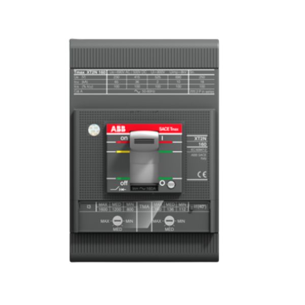 DISJUNTOR  TRIPOLAR 690V 125A RELE TERMOMAGNETICO TMA ISOLADO A AR FIXO XT2H 160 TMA 125 3P F 1SDA067603R1BR